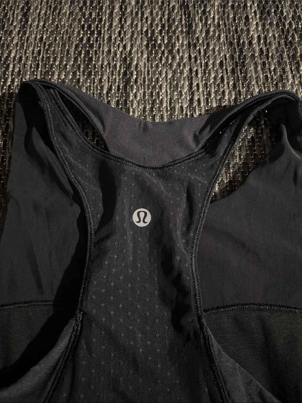 Lululemon Body Con Tank Top Mesh Polka Dot Racerback Luxtreme - Picture 3 of 4